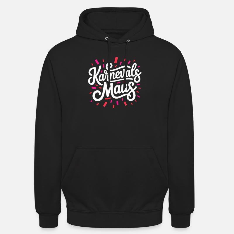 Karnevalsmaus Karneval Köln Kölner Karnevals Maus - Unisex Hoodie - Schwarz