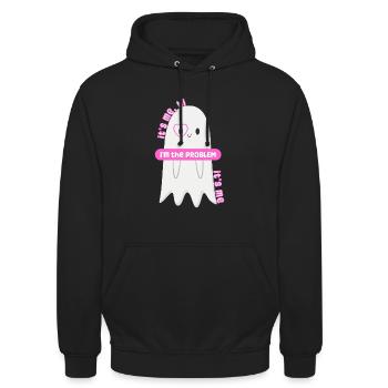 C’est moi, salut, je suis le problème - Sweat-shirt à capuche unisexe - noir - Devant - Alina (178cm) & Michal (187cm)