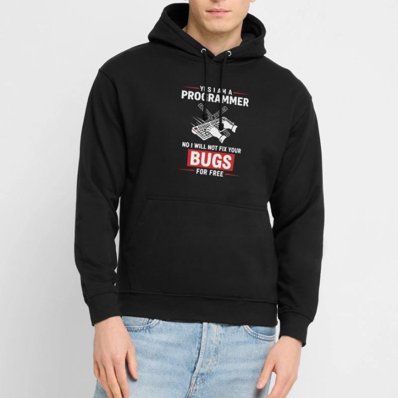 Humor Fixed Programmer No Bugs Unisex Hoodie