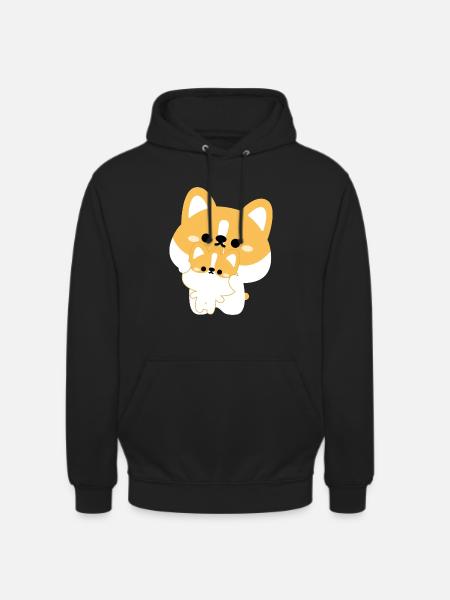 Corgi-Paar - Unisex Hoodie - Schwarz