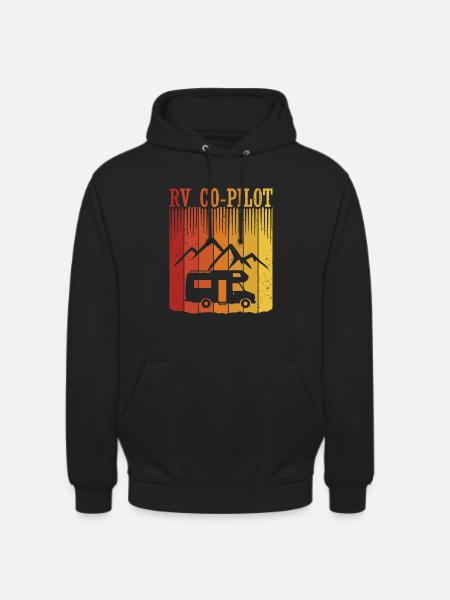 Husbil Co-Pilot Camping Husbil Resa Semester - Luvtröja unisex - svart