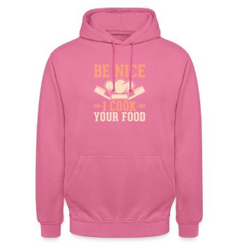 Chef Restaurant Chef - Unisex Hoodie - pink - Front - Alina (178cm) & Michal (187cm)