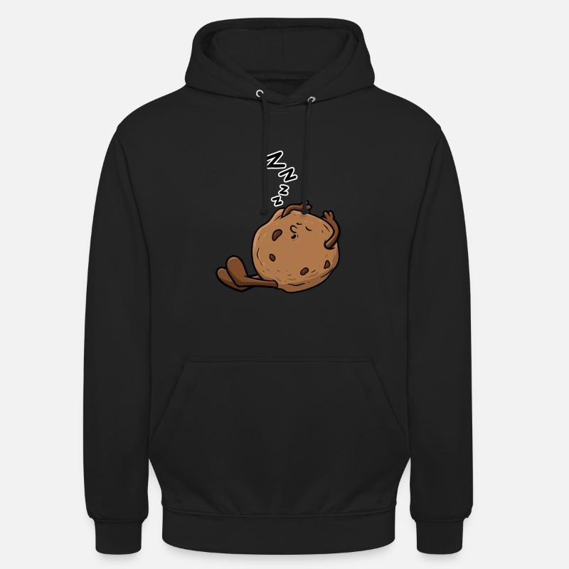 Cookie qui dort - Sweat-shirt à capuche unisexe - noir