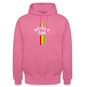 Reggae Club - Sweat-shirt à capuche unisexe - rose - Devant - Alina (178cm) & Michal (187cm)