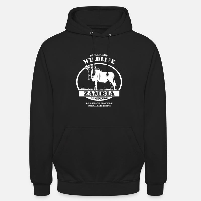 Zambie - Gnous - Sweat-shirt à capuche unisexe - noir