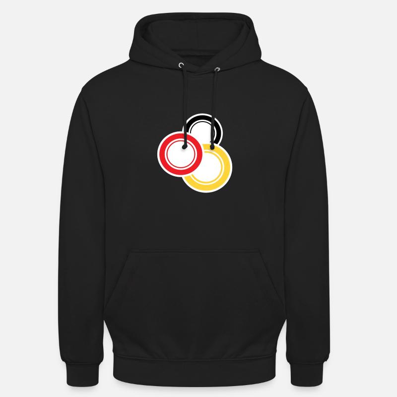 DL4 - Sweat-shirt à capuche unisexe - noir