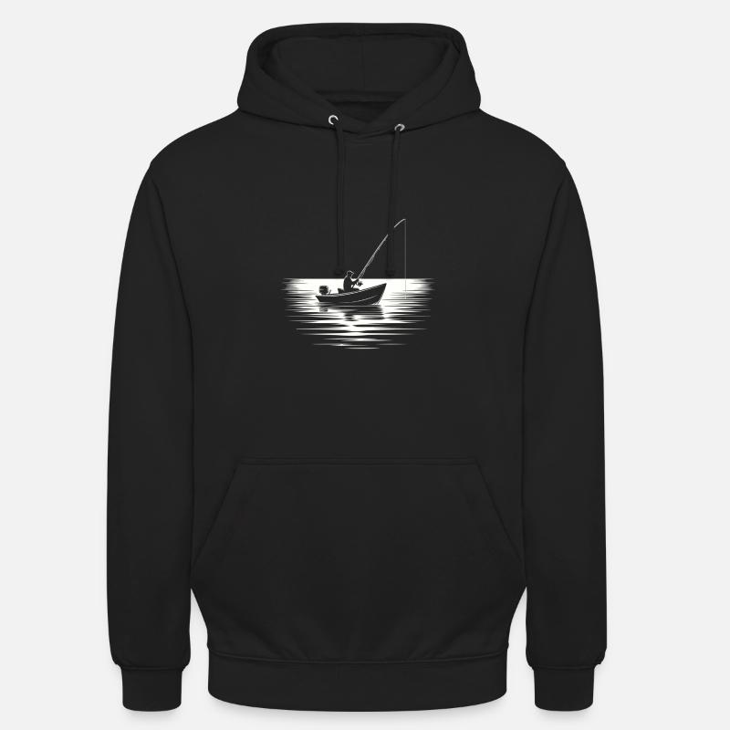 Pêcher en mer - Sweat-shirt à capuche unisexe - noir