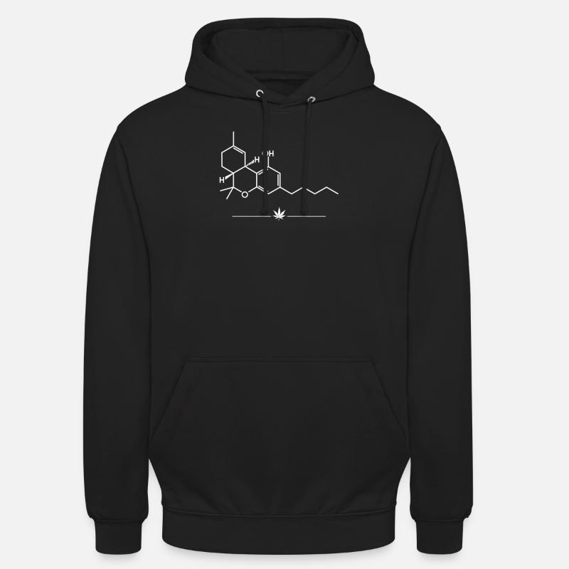 THC - Molecular Structure - Unisex Hoodie - black