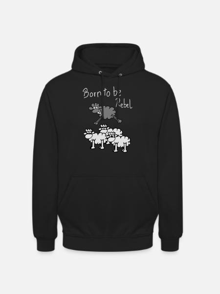 moutons rebelles - Sweat-shirt à capuche unisexe - noir
