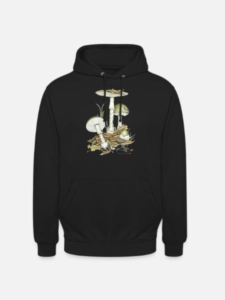 Champignon mort vert - Sweat-shirt à capuche unisexe - noir