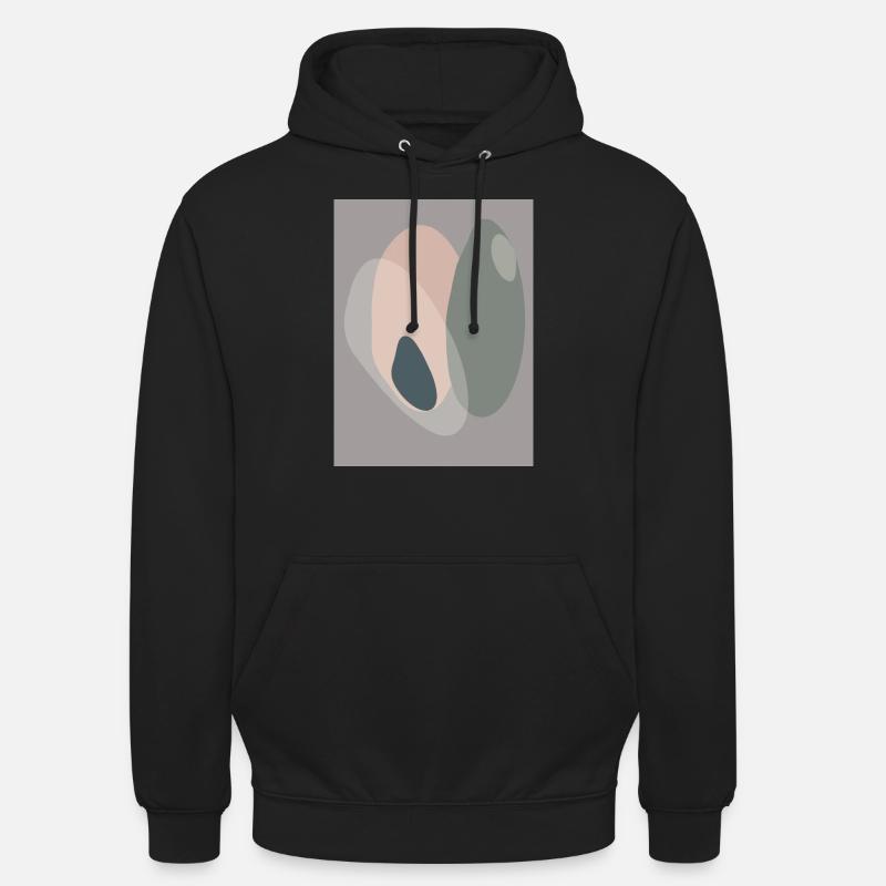 Affiche Geo Abst 2 - Sweat-shirt à capuche unisexe - noir
