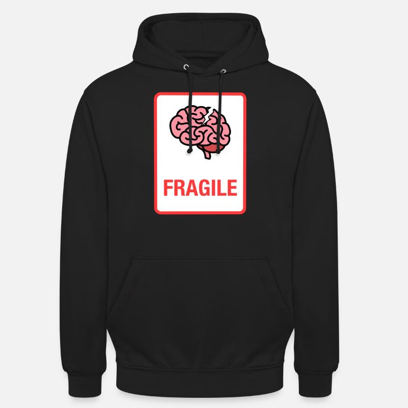 Zerbrechlich - Unisex Hoodie - Schwarz