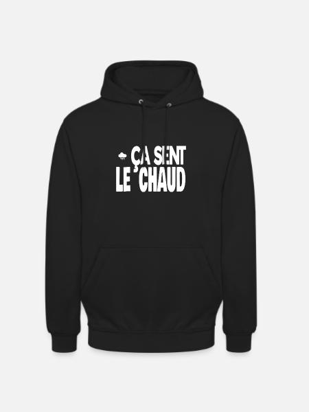 ça sent le chaud - Sweat-shirt à capuche unisexe - noir