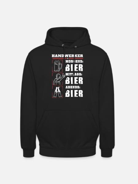 Mon quotidien d’artisan - Sweat-shirt à capuche unisexe - noir