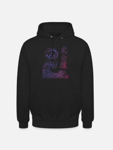 Retro Japan synthwave - Unisex Hoodie - black