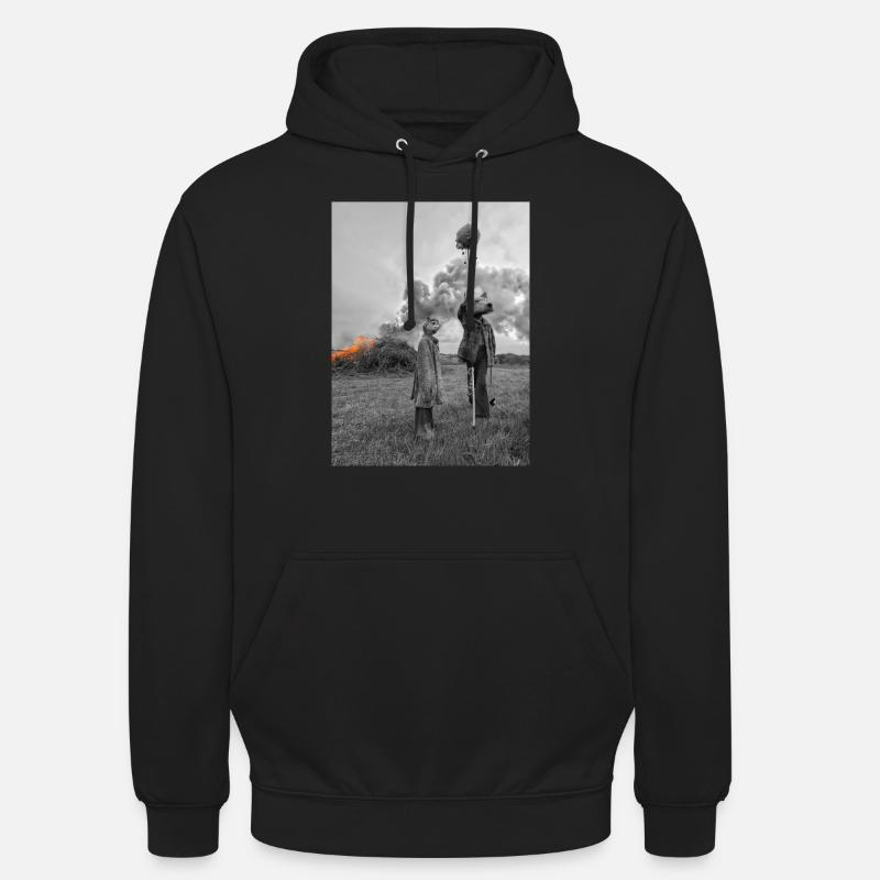 Feu - Sweat-shirt à capuche unisexe - noir