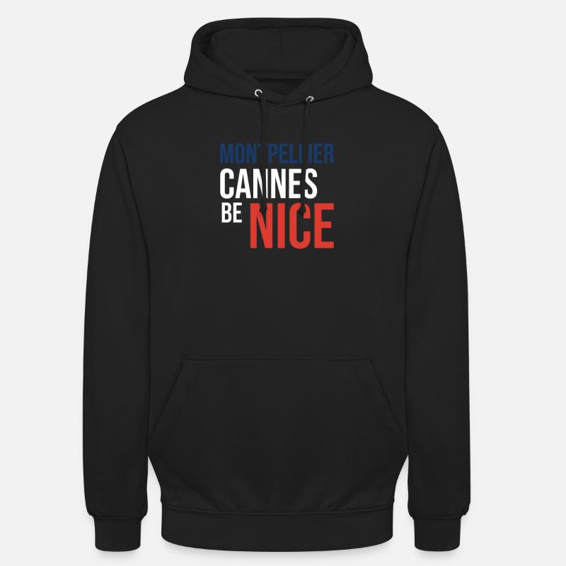 Sweat à capuche Creative Montpellier - Sweat-shirt à capuche unisexe - noir