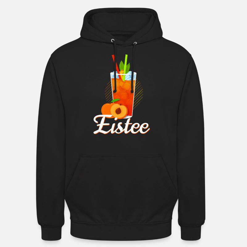 Eistee Pfirsich Design Tee - Unisex Hoodie - Schwarz