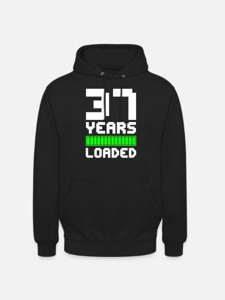 37 Years Loaded 37th Birthday - Unisex Hoodie - black