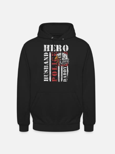 Policeman Stop Crime Scene - Unisex Hoodie - black