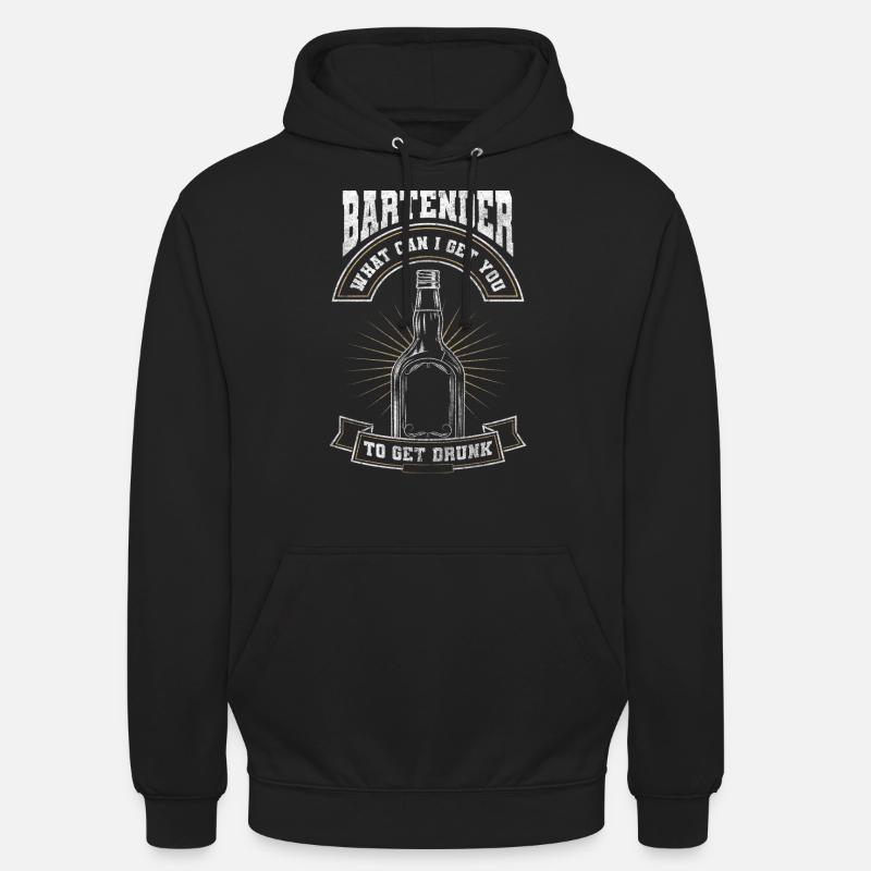 Bar Kellner Mixgetränk Beruf - Unisex Hoodie - Schwarz