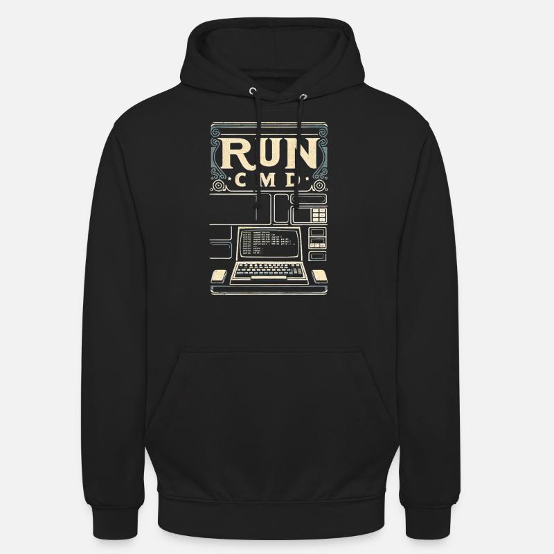 Exécutez Cmd 36 - Sweat-shirt à capuche unisexe - noir