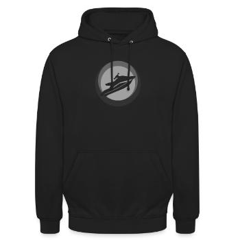 Jet Ski Boat Motorboat - Unisex Hoodie - black - Front - Alina (178cm) & Michal (187cm)