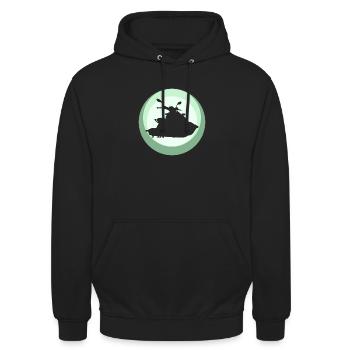 Jet Ski Bateau à moteur Ski nautique - Sweat-shirt à capuche unisexe - noir - Devant - Alina (178cm) & Michal (187cm)