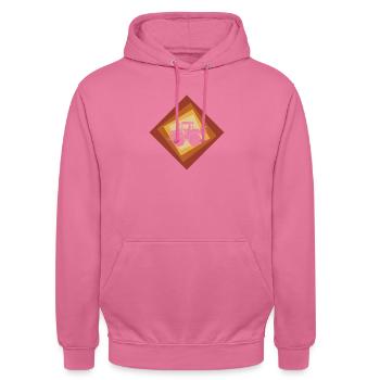 Moissonneuse-batteuse Farmer - Sweat-shirt à capuche unisexe - rose - Devant - Alina (178cm) & Michal (187cm)