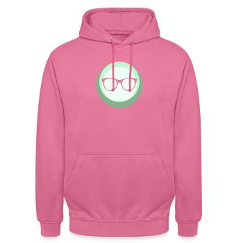 Leseratte Autor Writing - Unisex Hoodie - Pink - Vorne - Alina (178cm) & Michal (187cm)