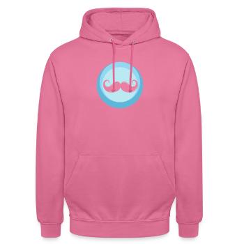 Beard November Facial Hair - Unisex Hoodie - pink - Front - Alina (178cm) & Michal (187cm)
