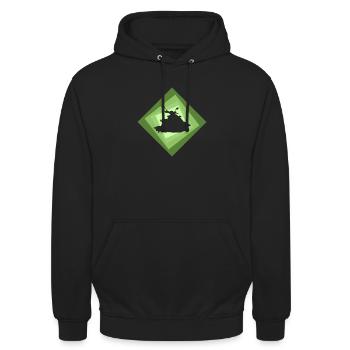 Wassersport Jet Ski Wakeskate - Unisex Hoodie - Schwarz - Vorne - Alina (178cm) & Michal (187cm)