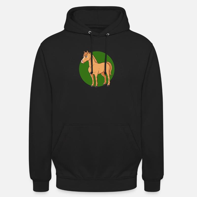 Pferde Mähne - Unisex Hoodie - Schwarz