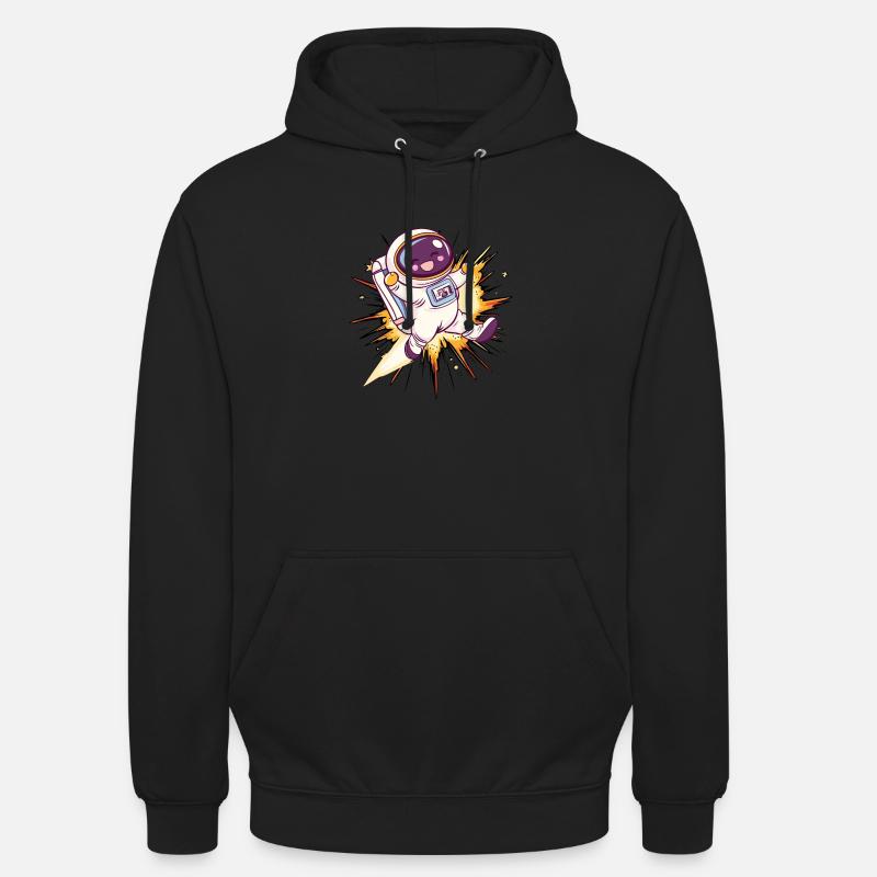 Astronaute astronaute - Sweat-shirt à capuche unisexe - noir