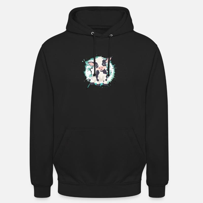 Vache Vaches Fermier - Sweat-shirt à capuche unisexe - noir