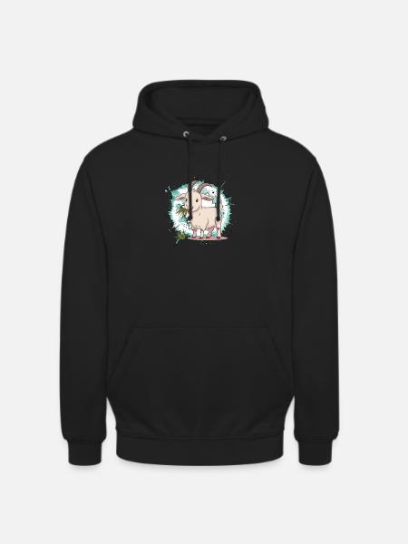 Ziege Steinbock Ziegen - Unisex Hoodie - Schwarz