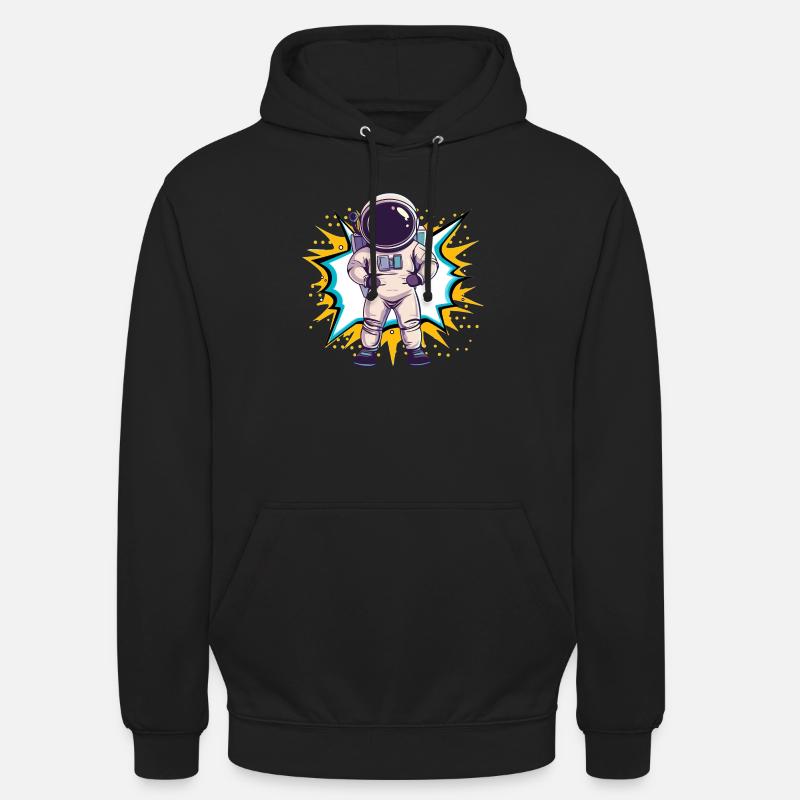 Astronaute astronaute - Sweat-shirt à capuche unisexe - noir