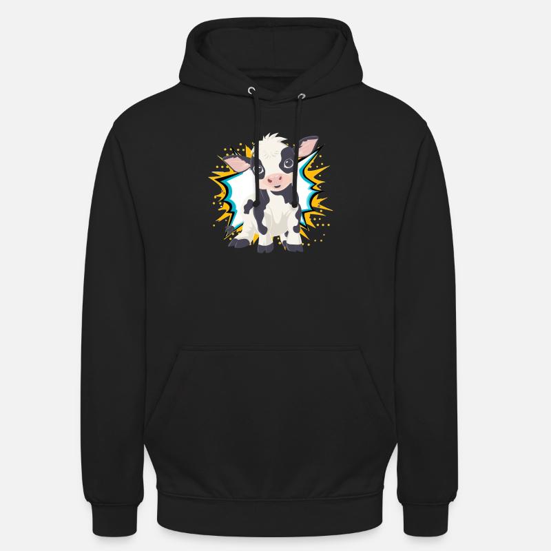 Kuh Nutztier - Unisex Hoodie - Schwarz