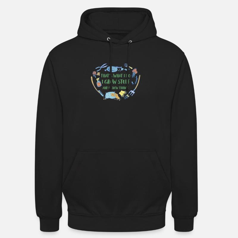 Gärtner Spruch Geschenk Shirt - Unisex Hoodie - Schwarz