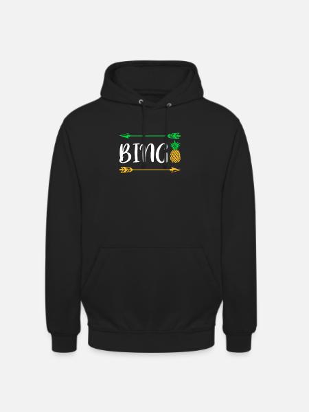 Bingo Pineapple Shirt Gift - Unisex Hoodie - black