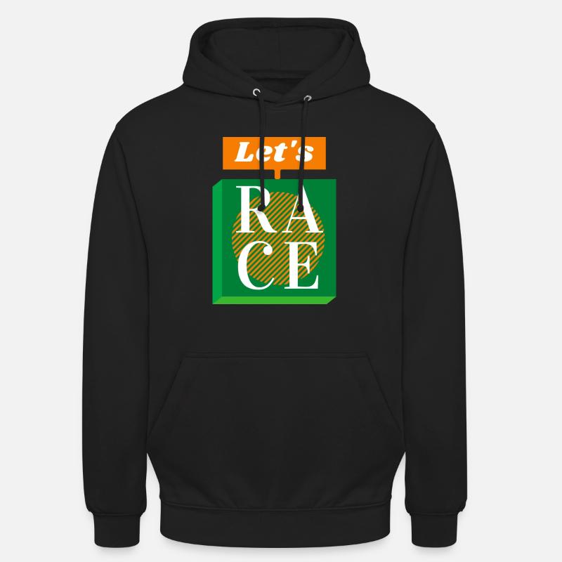 La course - Sweat-shirt à capuche unisexe - noir