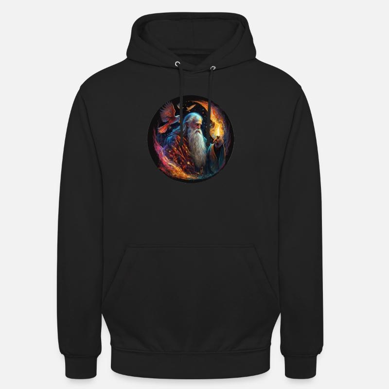 Zauberer Merlin Geschenk - Unisex Hoodie - Schwarz