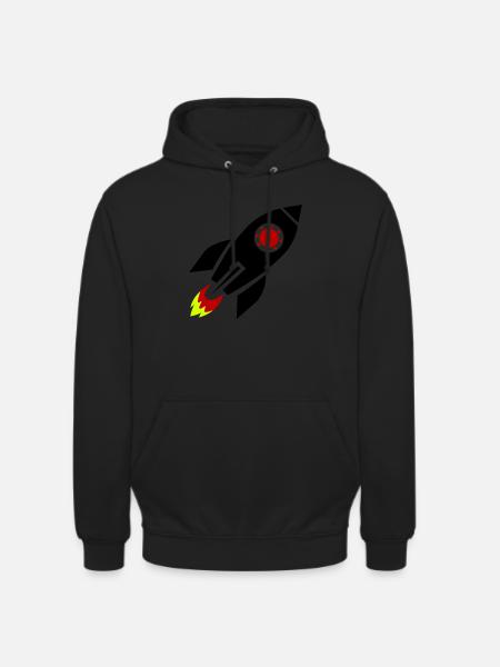 fusée - Sweat-shirt à capuche unisexe - noir
