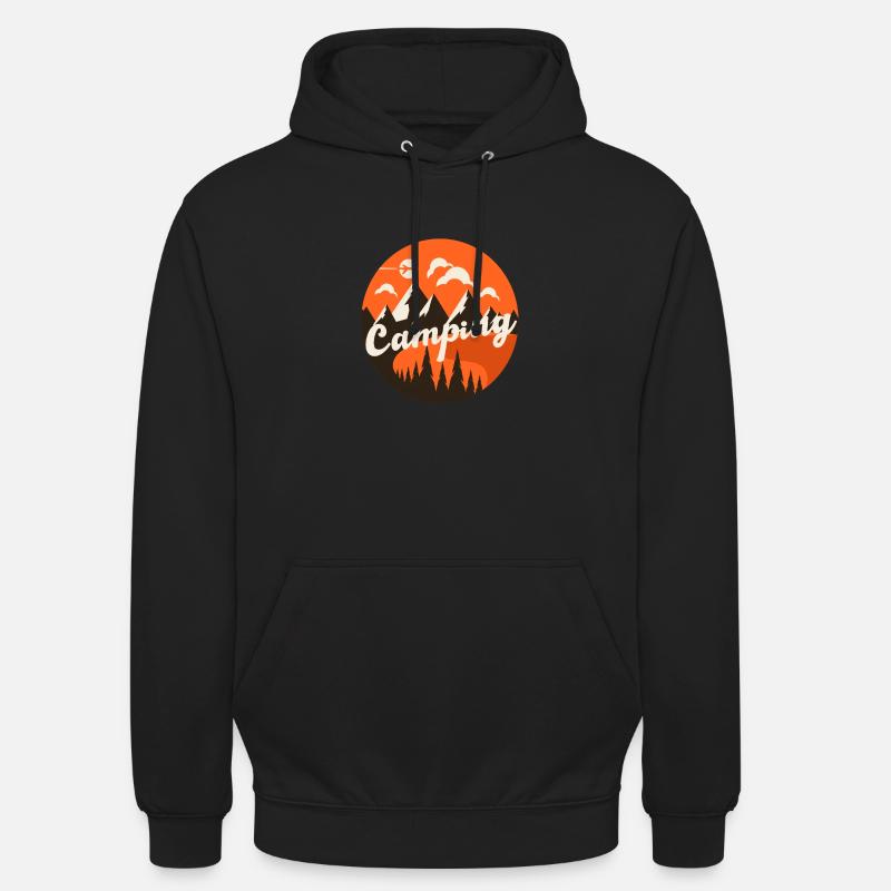 Happy Camper Camping - Unisex Hoodie - Schwarz
