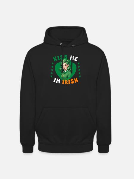 Küss mich, ich bin Irin - Unisex Hoodie - Schwarz
