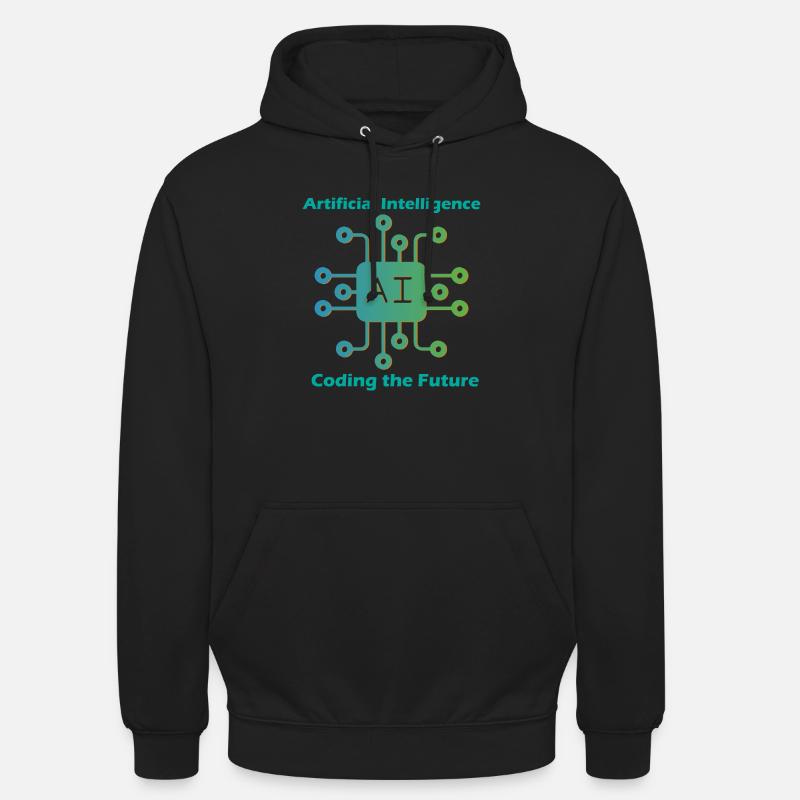 Artificial intelligence coding future - Unisex Hoodie - black