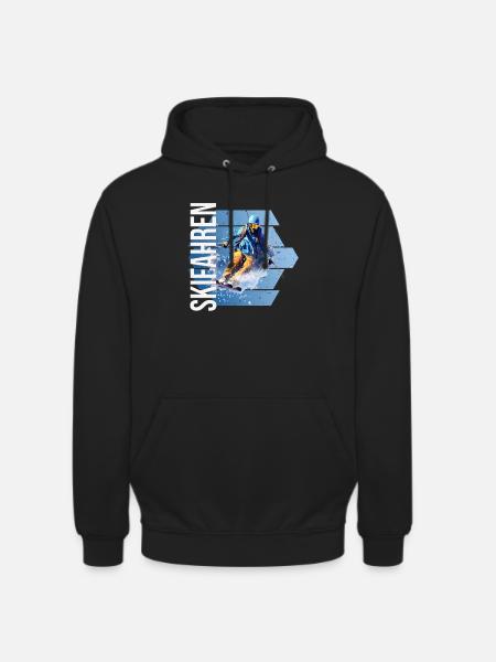 Skifahren - Unisex Hoodie - Schwarz
