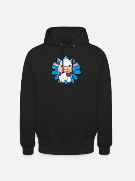 Cow Cows Agriculture - Unisex Hoodie - black