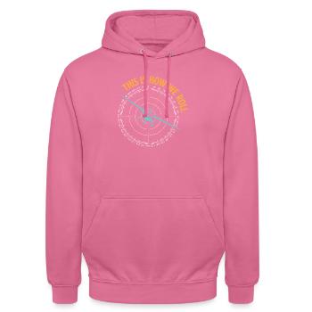 So ticken wir - Funny Airline Pilot - Unisex Hoodie - Pink - Vorne - Alina (178cm) & Michal (187cm)