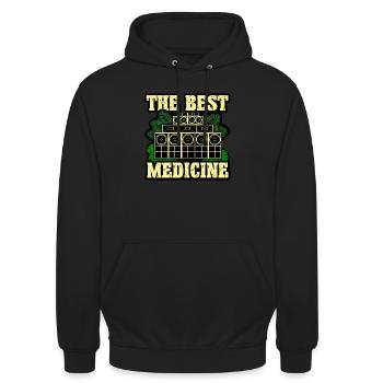 Heilung durch Musik - Unisex Hoodie - Schwarz - Vorne - Alina (178cm) & Michal (187cm)
